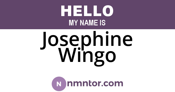 Josephine Wingo