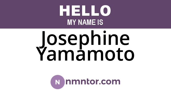 Josephine Yamamoto