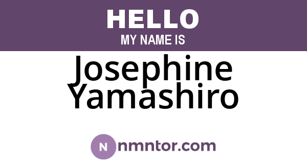 Josephine Yamashiro