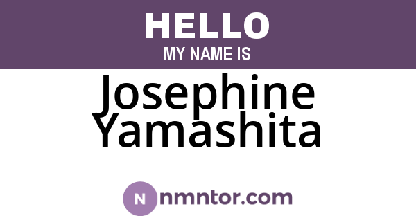Josephine Yamashita