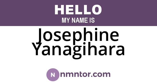 Josephine Yanagihara