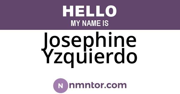 Josephine Yzquierdo