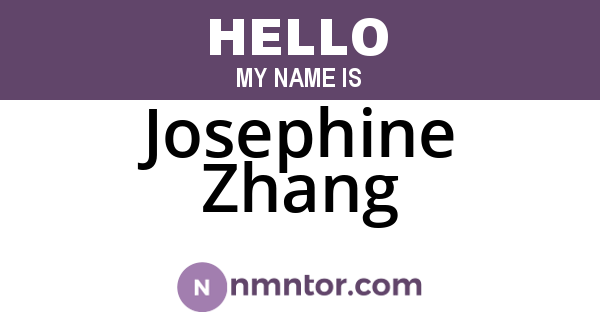Josephine Zhang
