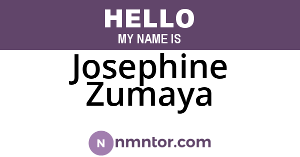 Josephine Zumaya