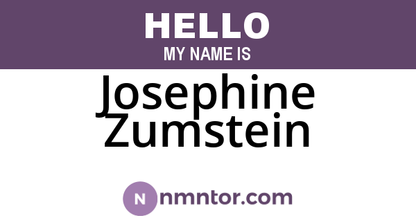 Josephine Zumstein