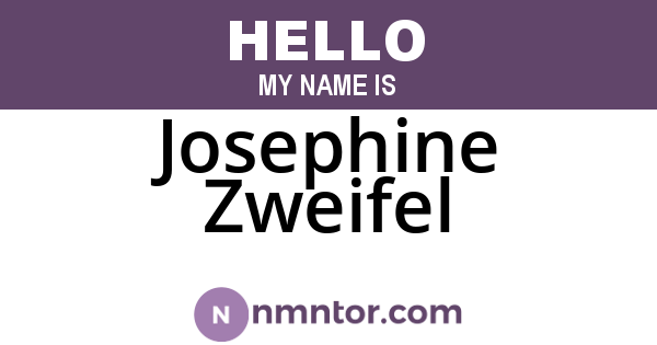Josephine Zweifel