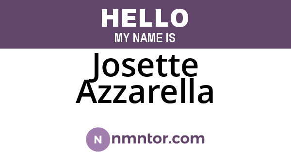 Josette Azzarella