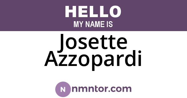 Josette Azzopardi