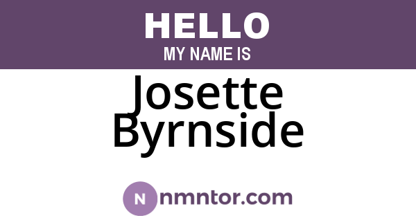Josette Byrnside