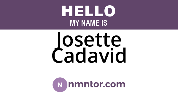 Josette Cadavid