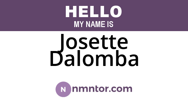 Josette Dalomba