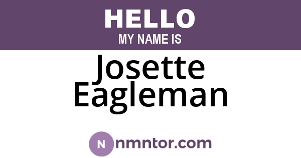 Josette Eagleman