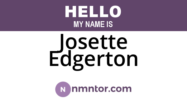 Josette Edgerton