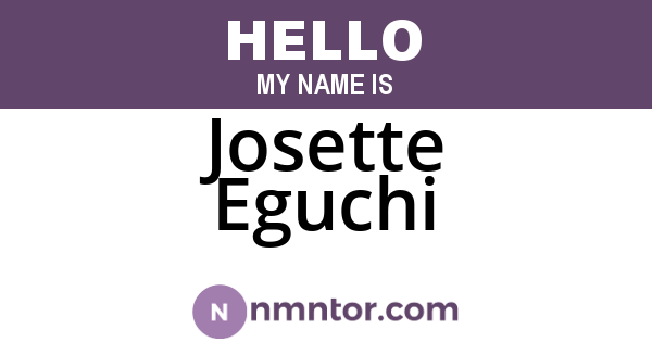 Josette Eguchi