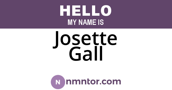 Josette Gall