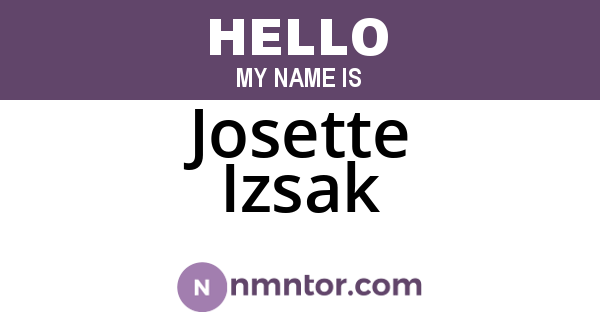 Josette Izsak