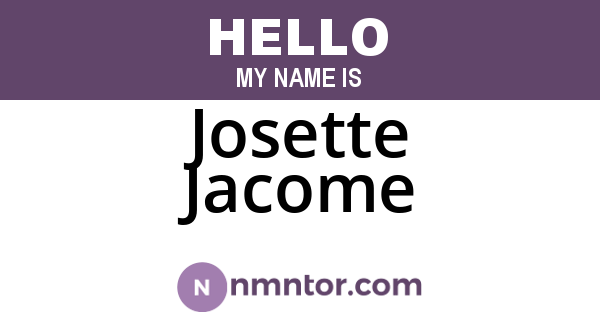 Josette Jacome