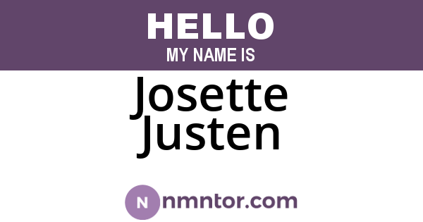Josette Justen