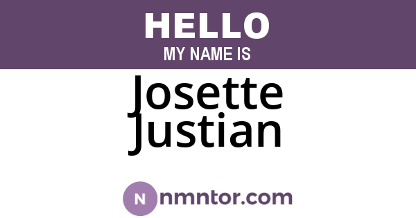 Josette Justian