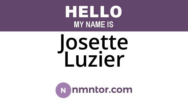 Josette Luzier