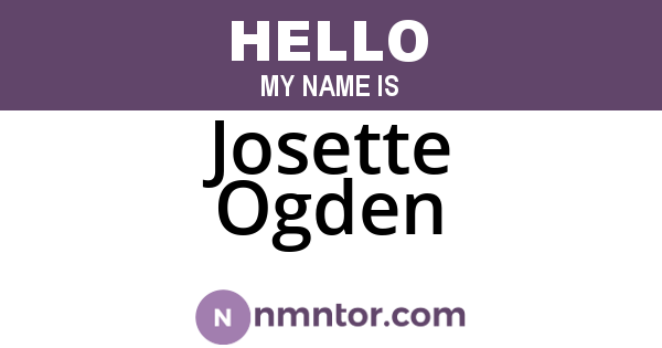 Josette Ogden