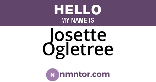 Josette Ogletree