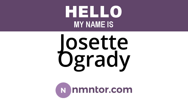 Josette Ogrady