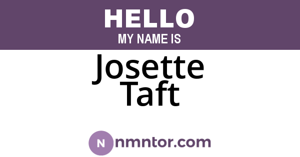 Josette Taft