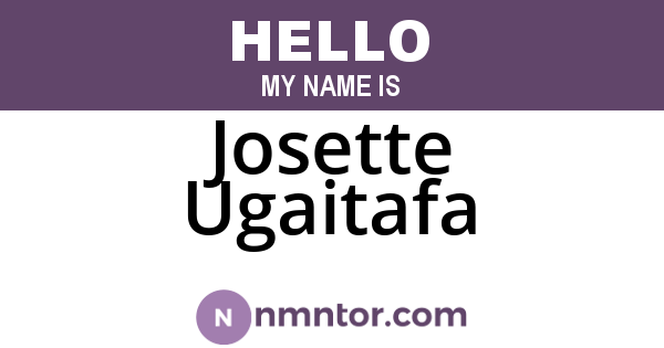 Josette Ugaitafa