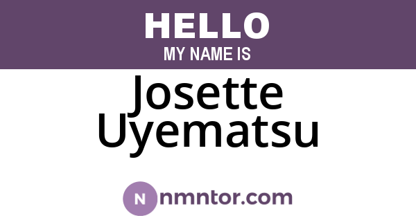 Josette Uyematsu