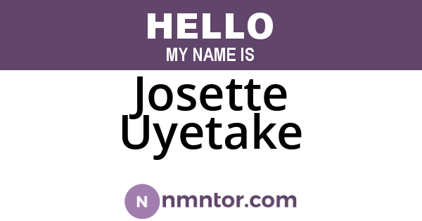 Josette Uyetake