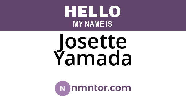 Josette Yamada