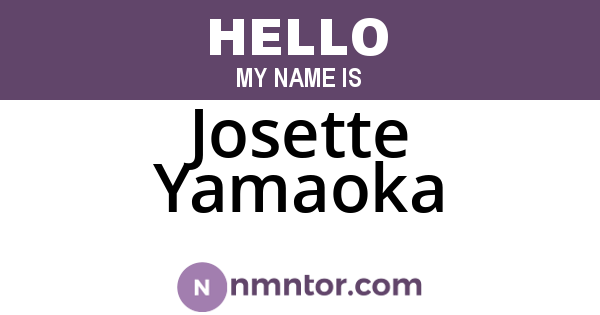 Josette Yamaoka