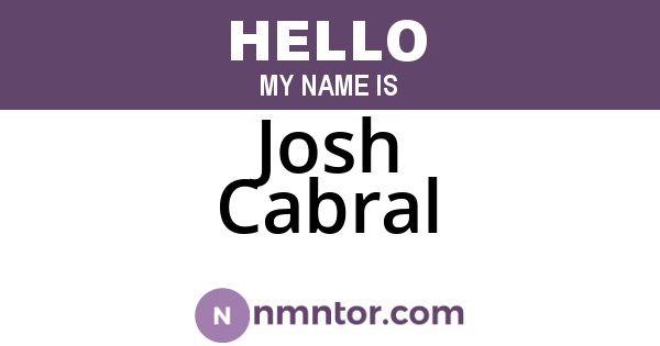 Josh Cabral