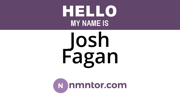 Josh Fagan