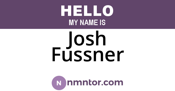 Josh Fussner