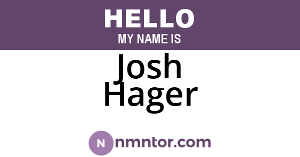 Josh Hager