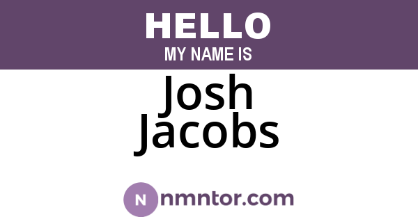 Josh Jacobs