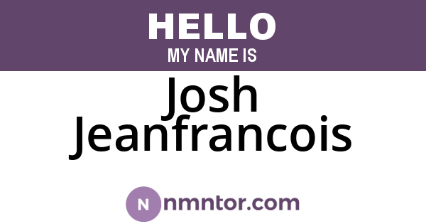 Josh Jeanfrancois