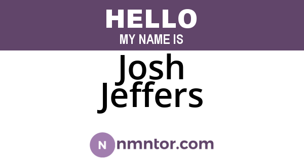Josh Jeffers