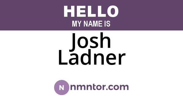 Josh Ladner