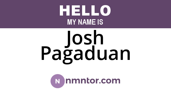 Josh Pagaduan