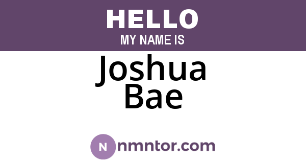 Joshua Bae