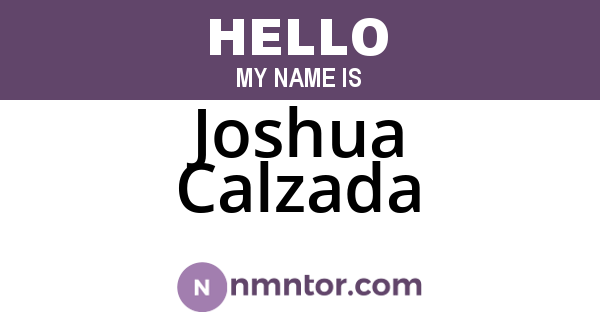 Joshua Calzada