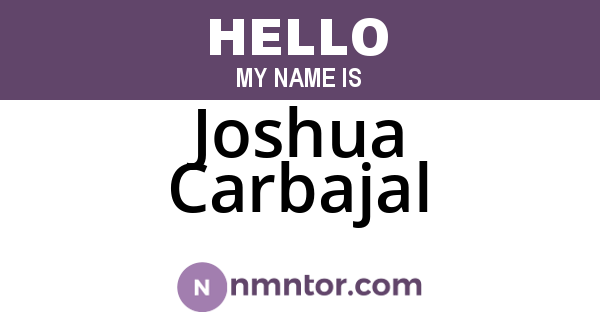 Joshua Carbajal