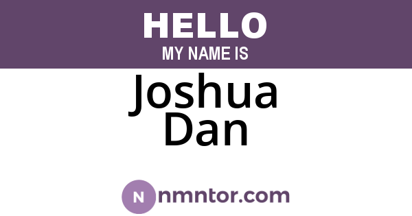 Joshua Dan