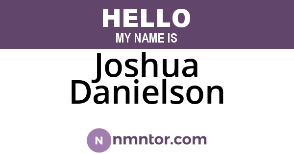 Joshua Danielson