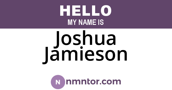Joshua Jamieson