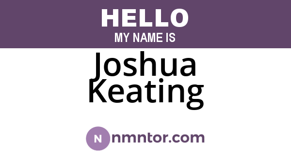 Joshua Keating