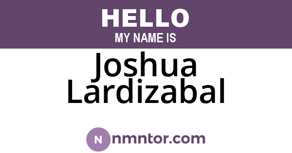 Joshua Lardizabal
